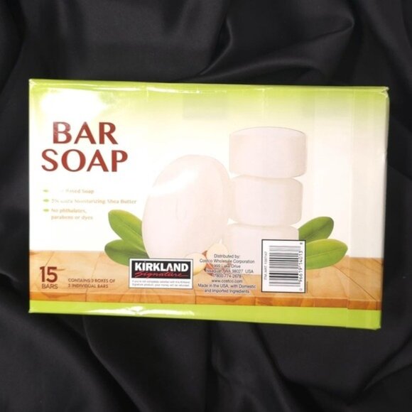 KIRKLAND Signature Bar Soap with Shea Butter 4.5 Ounce 15 Bars - Picture 1 of 4